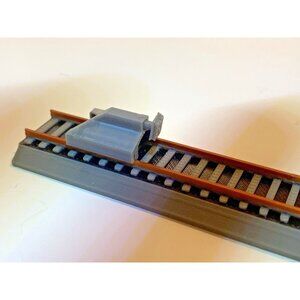 N Scale Track Buffer Stop – End of Line Bumper for Model Railroad - Set of 8